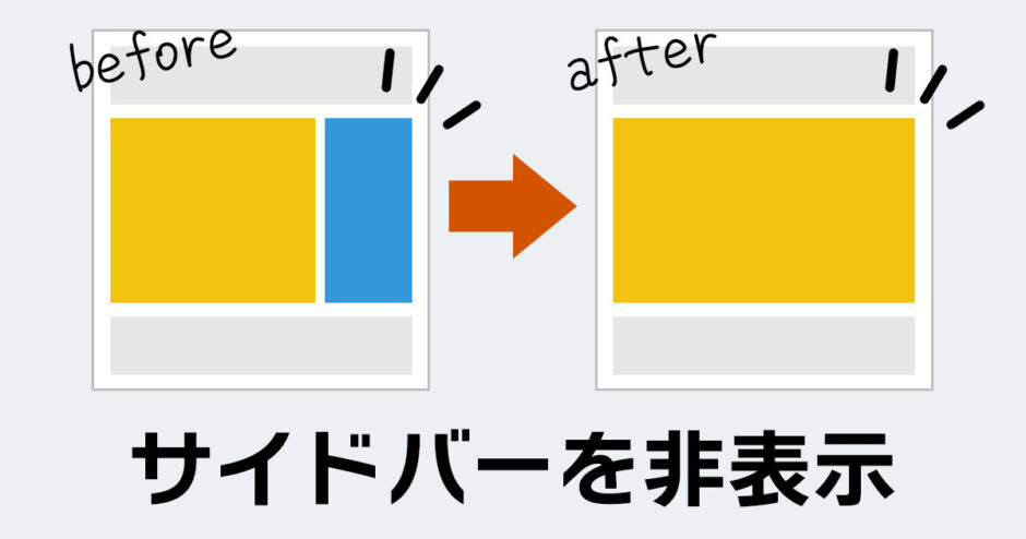 WordPressのサイドバーや一部の項目を非表示にする方法